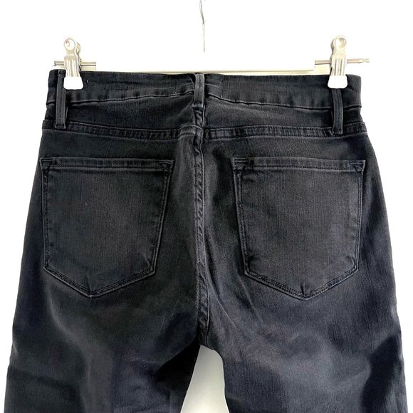 Frame Le Crop Mini Boot Shredded Raw Jeans in Fox Park Size 26 - Picture 8 of 10